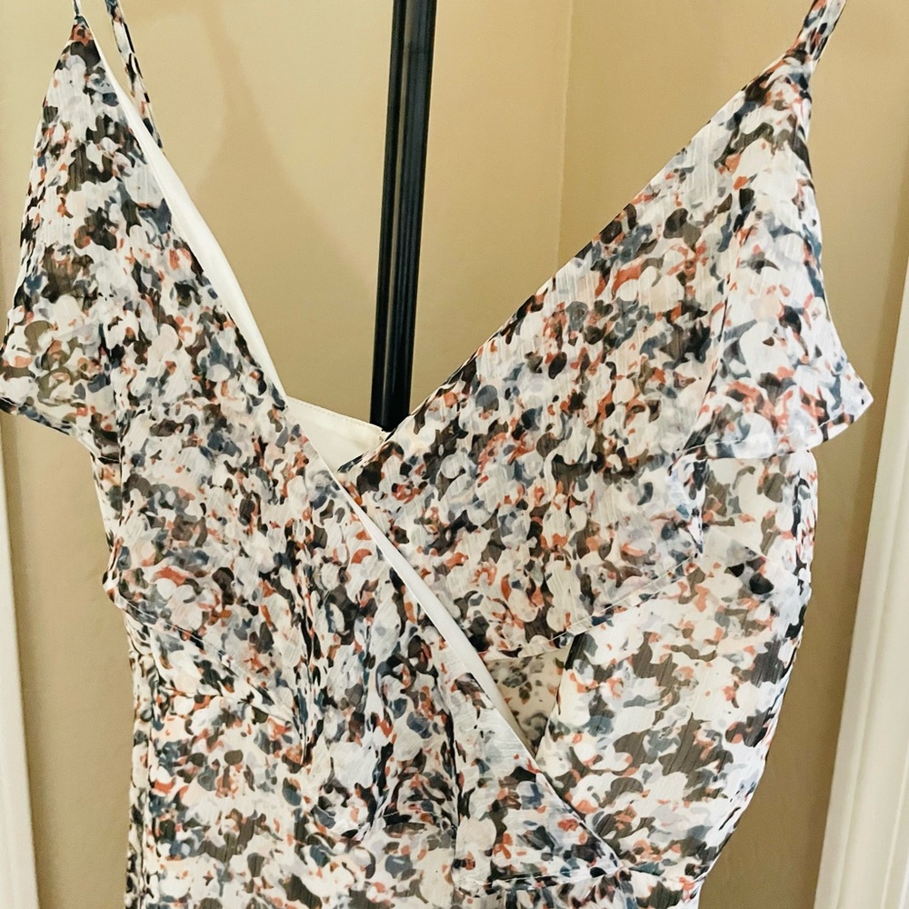 Express Ruffle Wrap Hi-Lo Maxi Dress - Picture 5 of 8